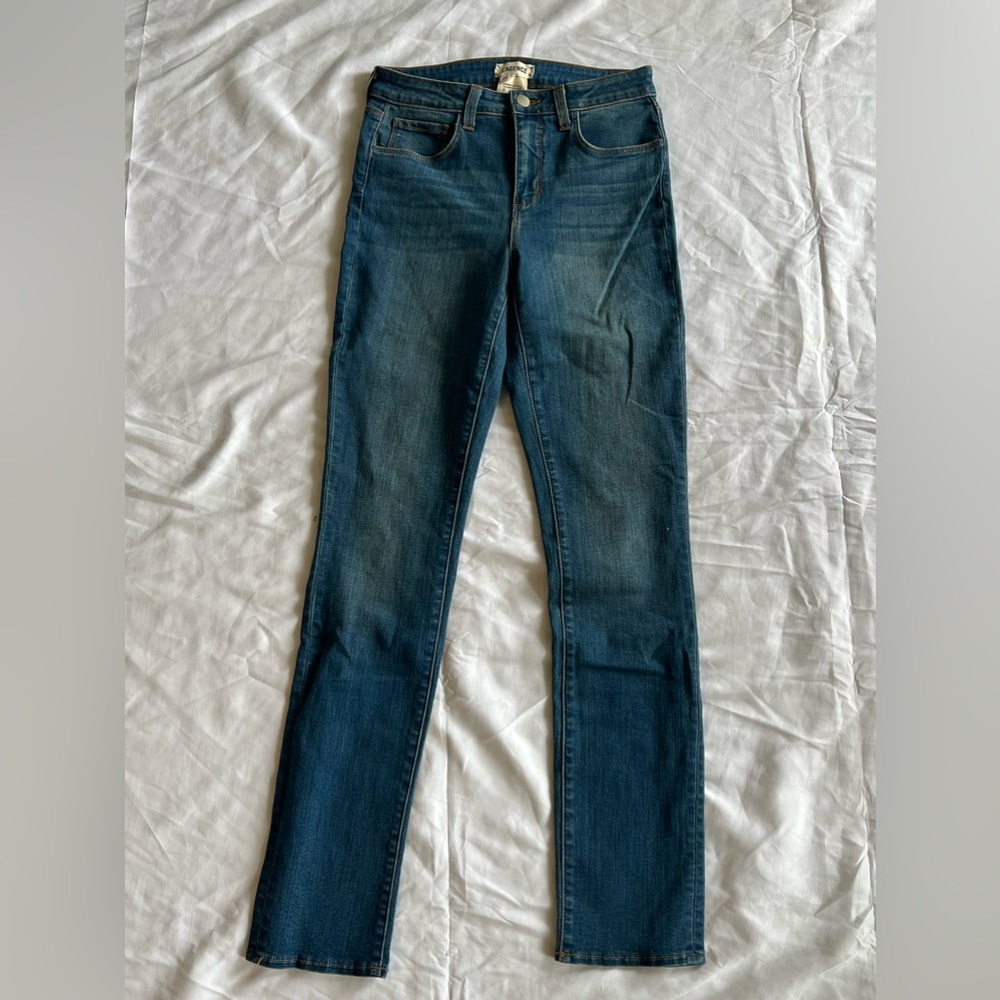 NWT L’Agence Marka Premier Skinny Jeans Size 25 Medium Blue Stretch Denim